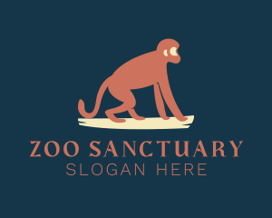 Monkey Wildlife Zoo  logo design