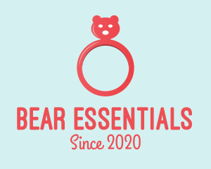 Pink Bear Ring logo design