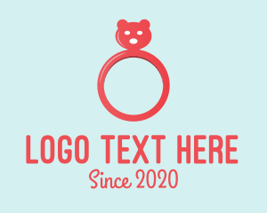 Ring - Pink Bear Ring logo design