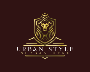 Lion Shield Crown logo