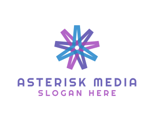 Asterisk Company Business logo design