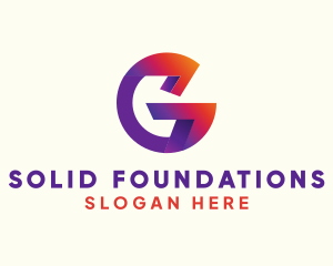 Modern 3D Letter G  logo