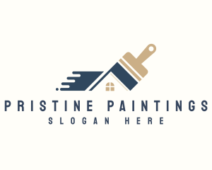 Paint Roof Renovation logo design