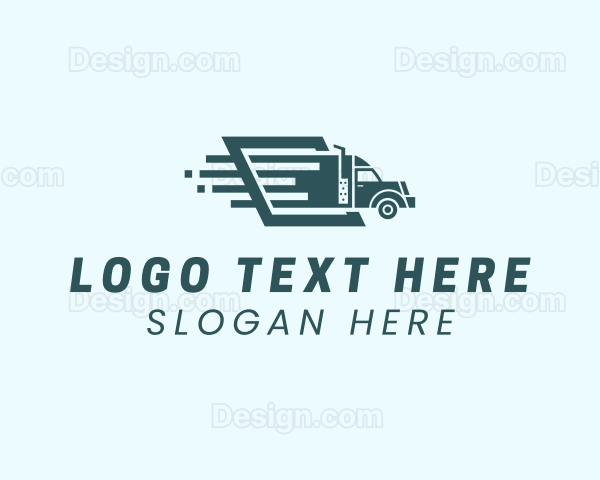 Logistics Truck Shipping Logo