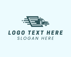 Logistics Truck Shipping logo