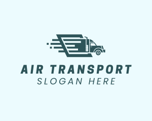 Logistics Truck Shipping logo design