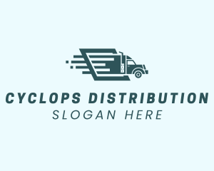 Logistics Truck Shipping logo design