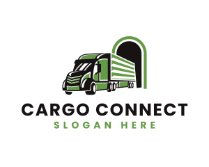 Truck Logistics Cargo logo design