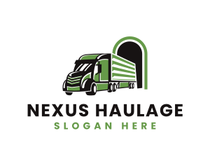 Truck Logistics Cargo logo design