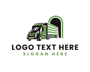 Diesel - Truck Logistics Cargo logo design
