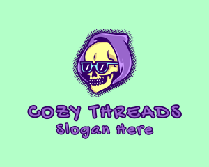 Streetwear Skull Hoodie logo