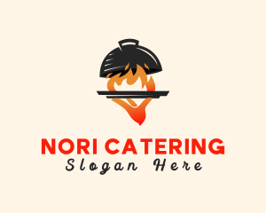 Grill Fire Diner logo design