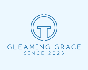 Minimalist Monogram Letter GG logo design