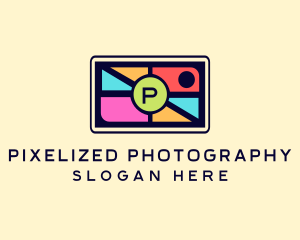 Mosaic Camera Lens  logo design