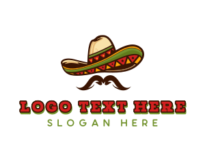 Mexican Hat Mustache logo