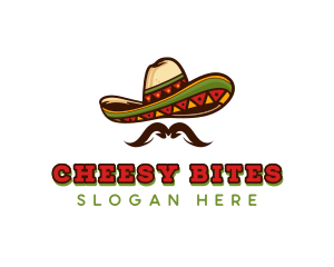 Mexican Hat Mustache logo