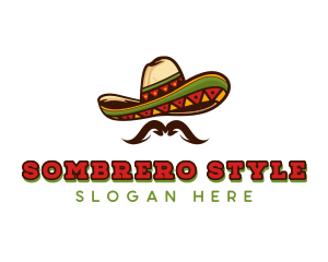 Mexican Hat Mustache logo