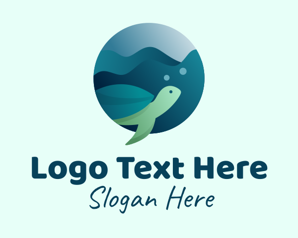 Sea Tortoise logo example 1