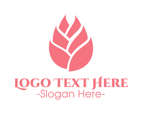 White And Pink logo example 2