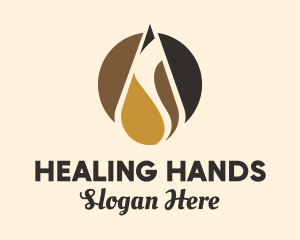 Healing Oil Extract logo design