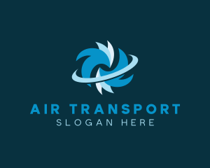 Cooling Wind Airflow logo design