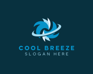 Cooling Wind Airflow logo design