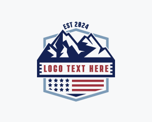 Mountain Patriotic Badge logo