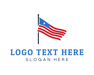 USA American Flag Logo