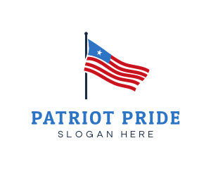 USA American Flag logo design