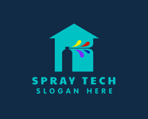 Spray Paint House logo design