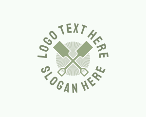 Green Gardening Shovel logo