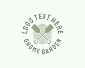 Green Gardening Shovel logo design