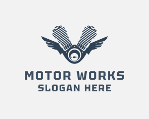 Motor Engine Wings logo