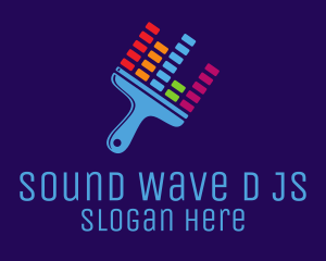 Sound Equalizer Brush logo design