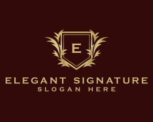 Premium Shield Luxury logo design