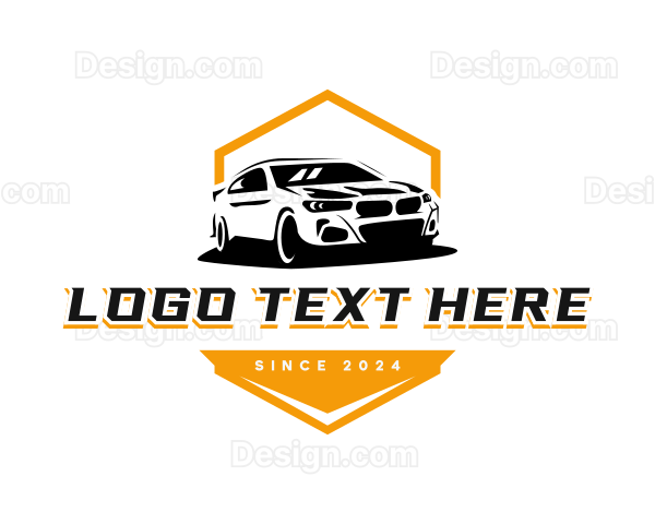 Sedan Car Driving Logo