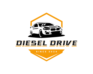 Sedan Car Driving logo design