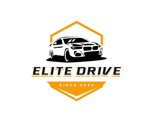 Sedan Car Driving logo design