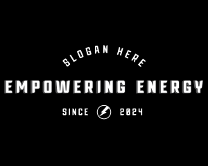 Energy Lightning Bolt logo design