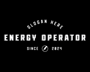 Energy Lightning Bolt logo design