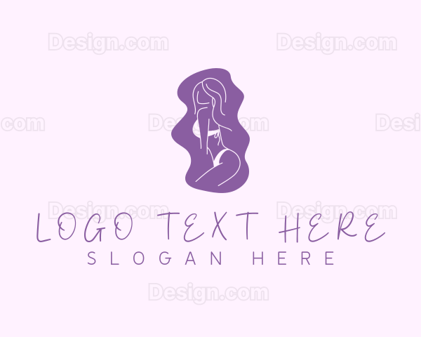 Lingerie Girl Body Logo