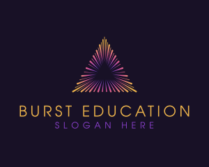 Pyramid Triangle Burst logo