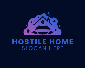 Residence Home Cleaning logo design