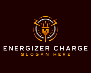 Electricity Power Plug logo design