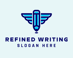 Pencil Wings Publisher logo design