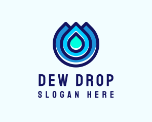 Water Droplet Wash logo design