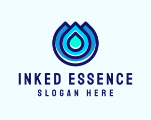 Water Droplet Wash logo design