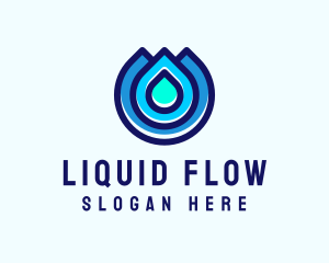 Water Droplet Wash logo design