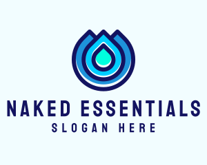 Water Droplet Wash logo design