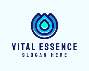 Water Droplet Wash logo design